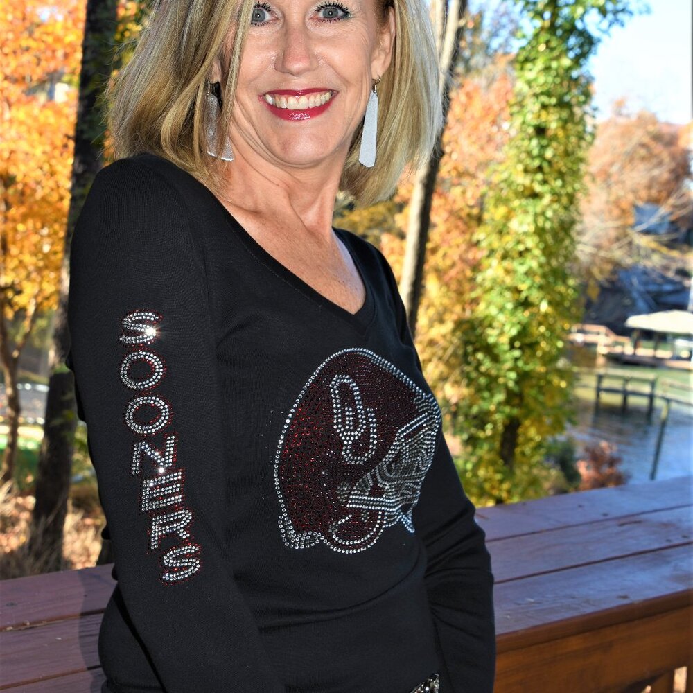 Oklahoma Sooners Helmet Long Sleeve Shirt Sooners on Sleeve XS S M L XL XXL 1X…